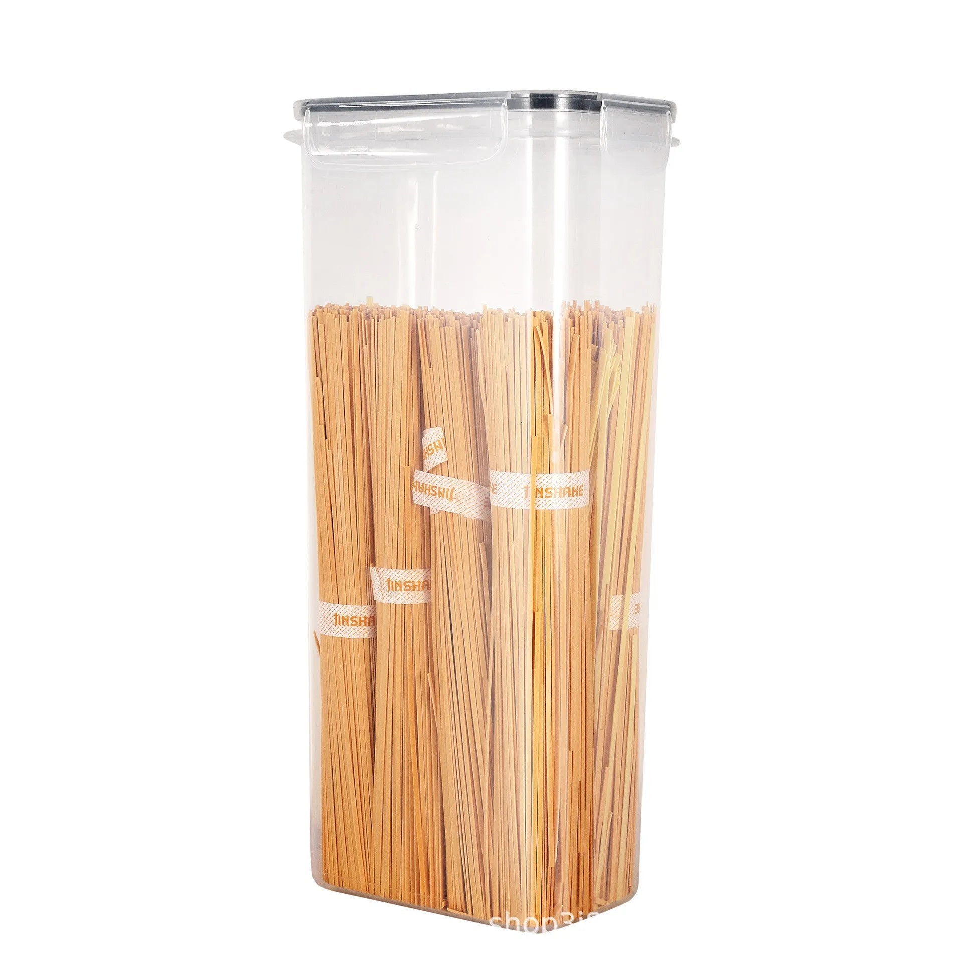 Conjunto de 7 recipientes para alimentos de cozinha, caixa de armazenamento hermética de plástico com 10 adesivos e caneta ButFly