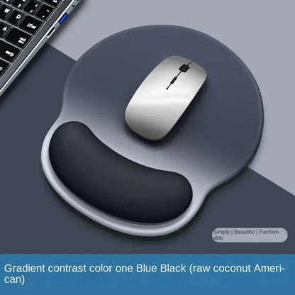 Mousepad gradiente, suporte confortável para pulso, tapete antiderrapante para mouse, mousepad macio, suporte para pulso, mouse pad de silicone para computador ButFly